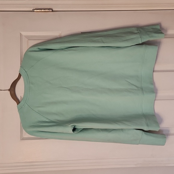 Athleta Triumph Crewneck Sweatshirt M - Wintergreen Mint - Picture 3 of 7